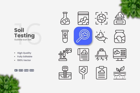 h1 Soil Testing Icons: A Versatile Tool for Modern Designers