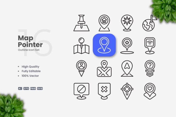 Map Pointer Icons