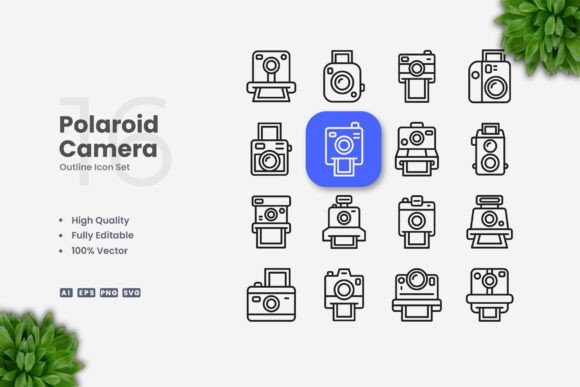 Polaroid Camera Icons: A Nostalgic Touch for Modern Design