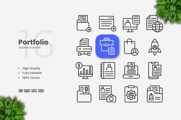 Portfolio Icons for Streamlined Design Workflows