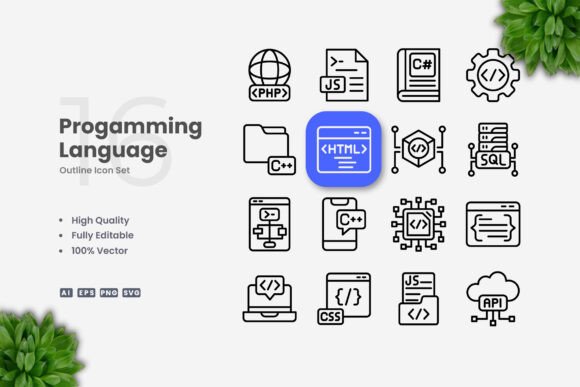 Programming Language Icons: A Modern Design Solution for Digital and Print Media