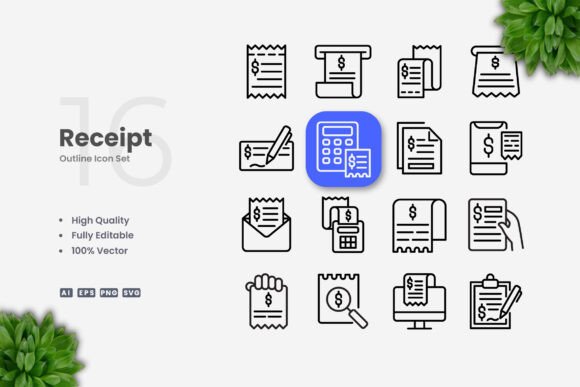 Receipt Icons: A Versatile Tool for Every Creative and Professional Need