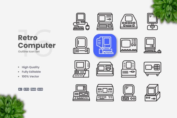 Retro Computer Icons: A Nostalgic Design Trend for Modern Creatives