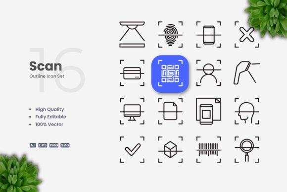 Scan Icons: Simple, Clean, and Versatile