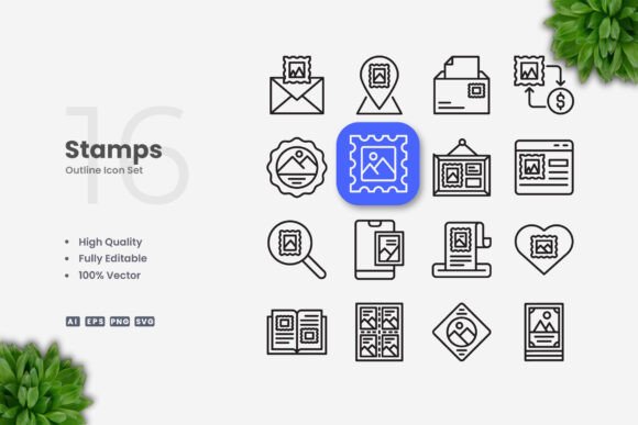 Stamps Icons: A Versatile and Clean Design Solution