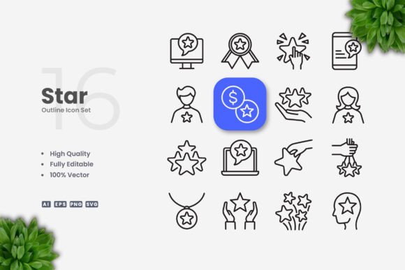Star Icons: Simple, Clean, and Versatile for Every Project