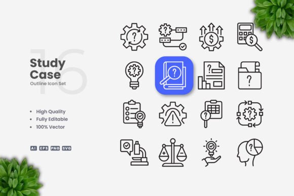 Study Case Icons: A Versatile Design Solution for Modern Projects