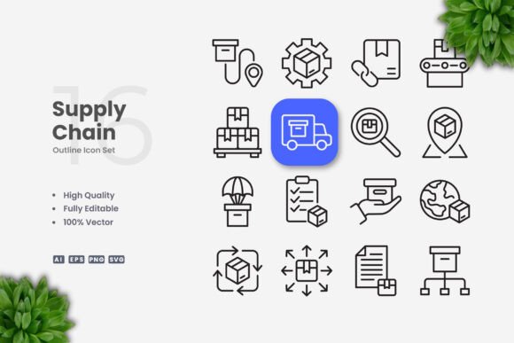 Supply Chain Icons