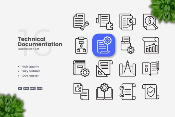 Technical Documentation Icons